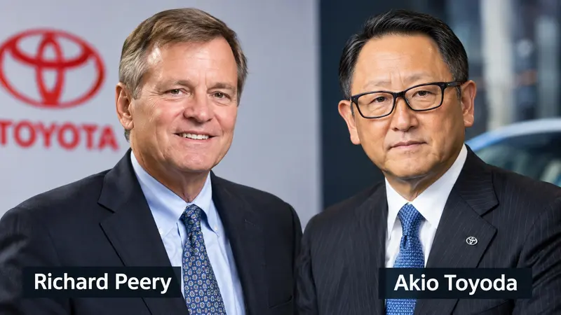 Richard Peery and Akio Toyoda