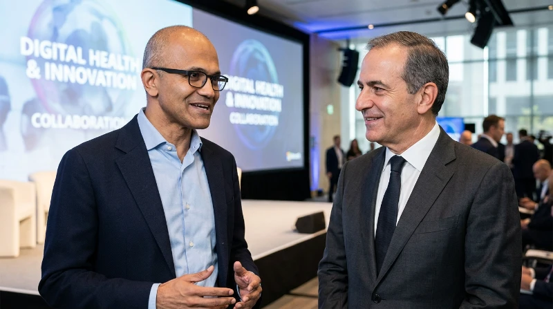 satya nadella and michel vounatsos