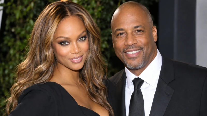 Tyra Banks and Greg Hayes