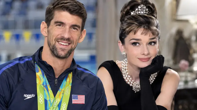 michael phelps and audrey hepburn